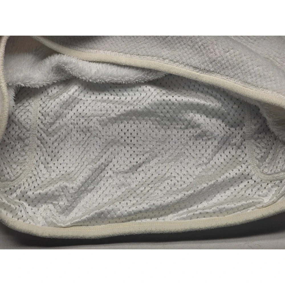 Patagonia‎ Womens Re-Tool Snap-T Pullover White Polartec Fleece Jacket Large